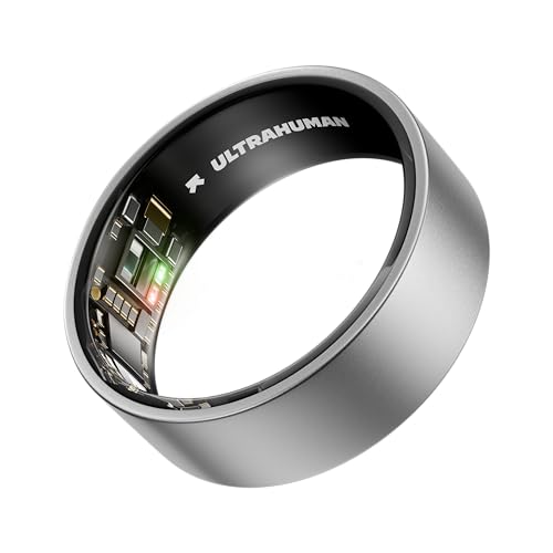 ULTRAHUMAN Ring AIR Smart Ring Health Tracker, Sleep Tracker, Fitness Tracker (Size 12, Black)