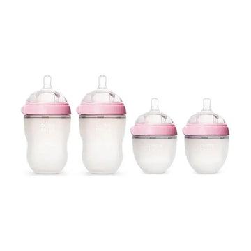 Comotomo Baby Bottle Bundle, Green, 5 Piece Set
