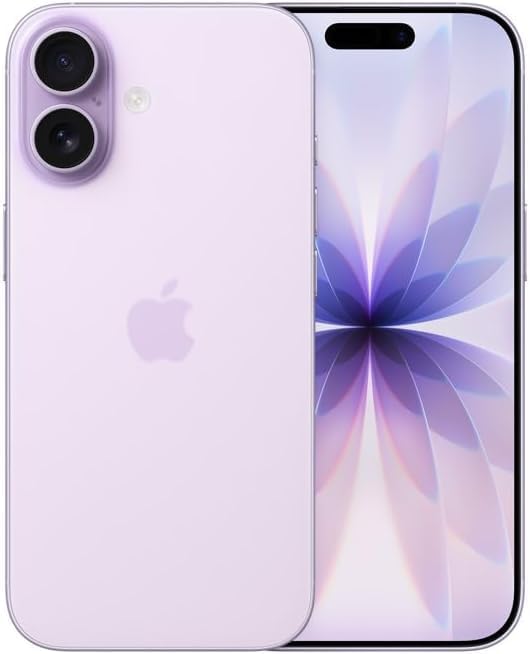 Apple iPhone 17 256 GB: 6.3-inch Display with ProMotion, A19 Chip, Center Stage Front Camera for Smarter Group Selfies, Improved Scratch Resistance, All-Day Battery Life; Lavender