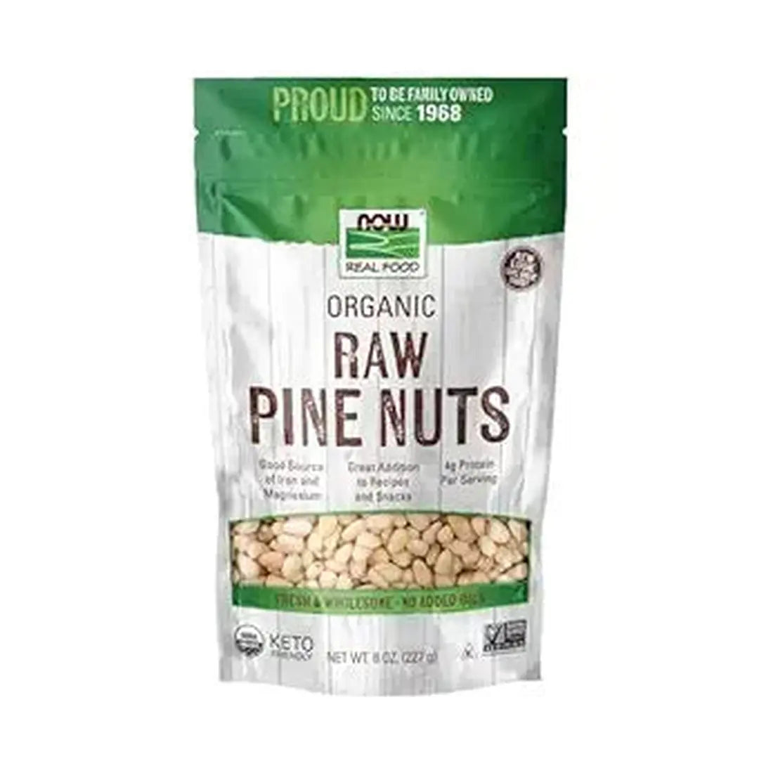NOW Foods, Real Food, Organic, Raw Pine Nuts, 8 oz (227 g)