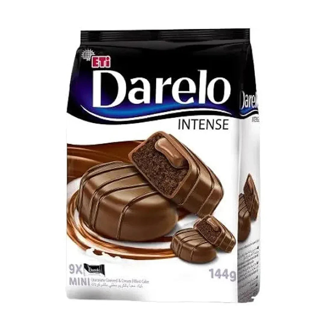 ETi Darelo Intense Chocolate Covered & Cream Filled Mini Cake 144 G
