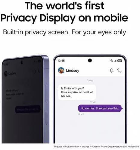 Samsung Galaxy S26 Ultra Cobalt Violet, 256GB Storage, AI Phone, 12GB RAM, Customized AP, Built-in Privacy Display, Photo Assist, 200MP Camera, 1 Year Manufacturer Extended Warranty (KSA Version)