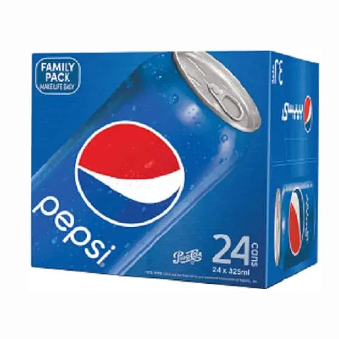 Pepsi Soft Drink, 24 x 325 ml, Blue
