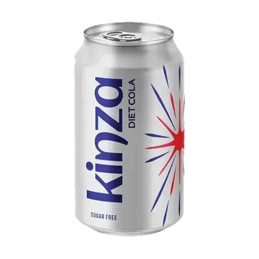 Kinza Diet Cola Sugar Free Carbonated Soft Drink, 360 ml x 24