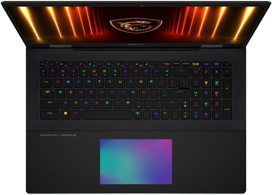 MSI Titan 18 HX AI A2XWJG 18" UHD+ Mini LED 120Hz, Gaming Laptop Computer - Core Black, Intel Core Ultra 9 285HX 2.1GHz; NVIDIA GeForce RXT 5090 GPU 24GB GDDR7; 64GB DDR5 RAM; 2 x 2TB NVMe SSD