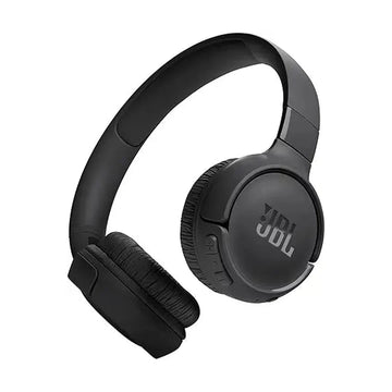 JBL Tune 520BT Wireless On-Ear Headphones, Pure Bass Sound, 57H Battery with Speed Charge, Hands-Free Call + Voice Aware, Multi-Point Connection, Lightweight and Foldable - Black, JBLT520BTBLKEU