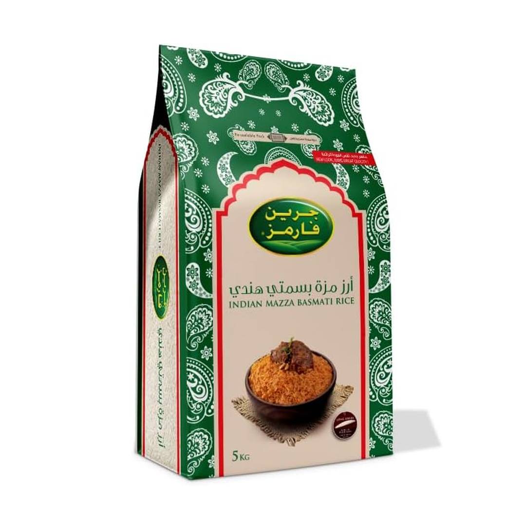 Green Farms Mazza Indian Basmati Rice, 5Kg - Pack of 1