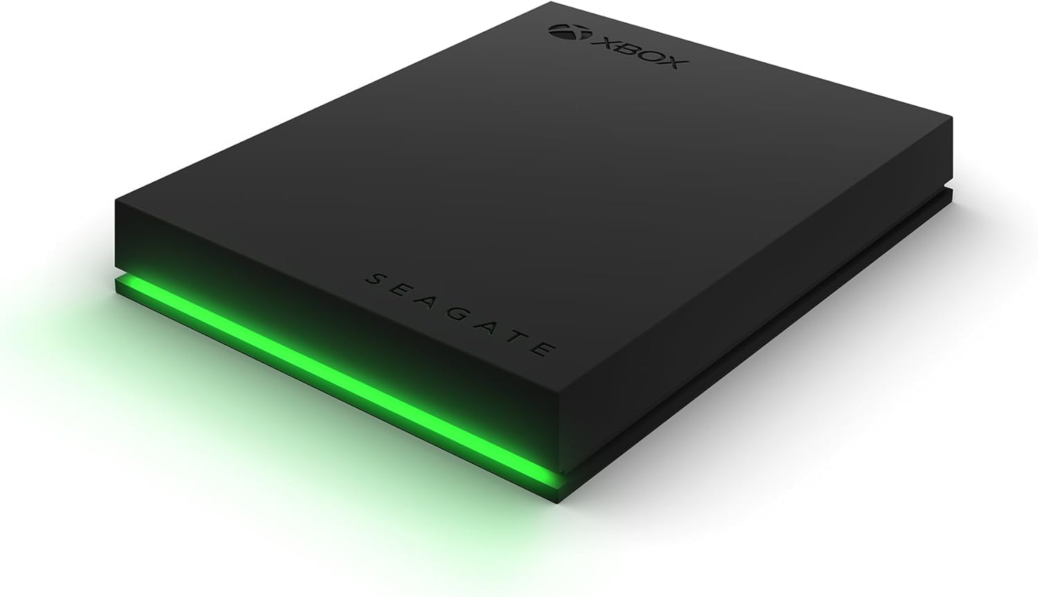 Seagate Game Drive for Xbox, 2TB, External Hard Drive Portable, USB 3.2 Gen 1, Black with built-in green LED bar, Xbox Certified, 2 year Rescue Services (STKX2000403)