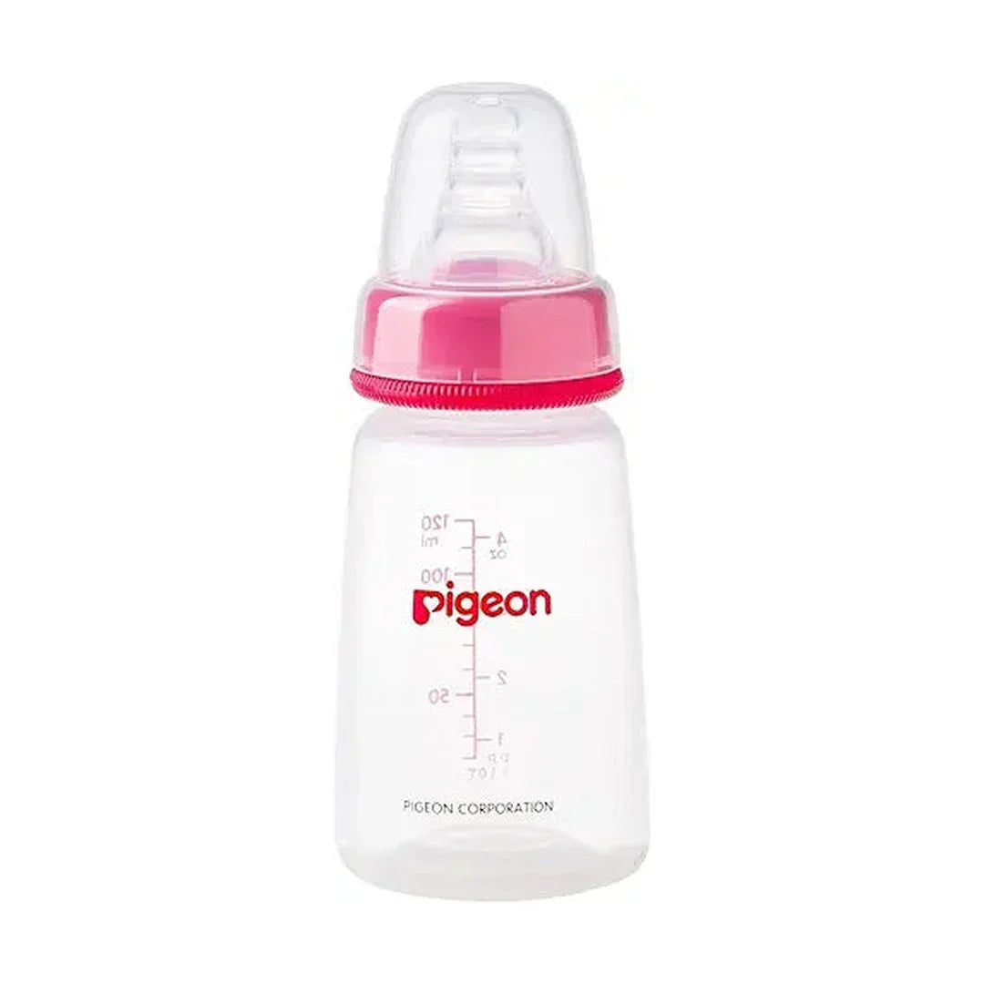 Pigeon Plastic Feeding Transparent Cover 120 Ml - Assorted Color Cap