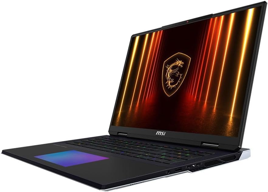 MSI Titan 18 HX AI A2XWJG 18" UHD+ Mini LED 120Hz, Gaming Laptop Computer - Core Black, Intel Core Ultra 9 285HX 2.1GHz; NVIDIA GeForce RXT 5090 GPU 24GB GDDR7; 64GB DDR5 RAM; 2 x 2TB NVMe SSD