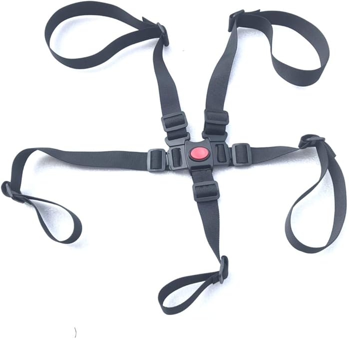 High Chair Straps, Adjustable 5 Point Harness Baby Safety Strap Belt for Stroller Pushchair Pram Buggy Safe Protection，High Chair Baby Harness，Safety Harness Strap Belt