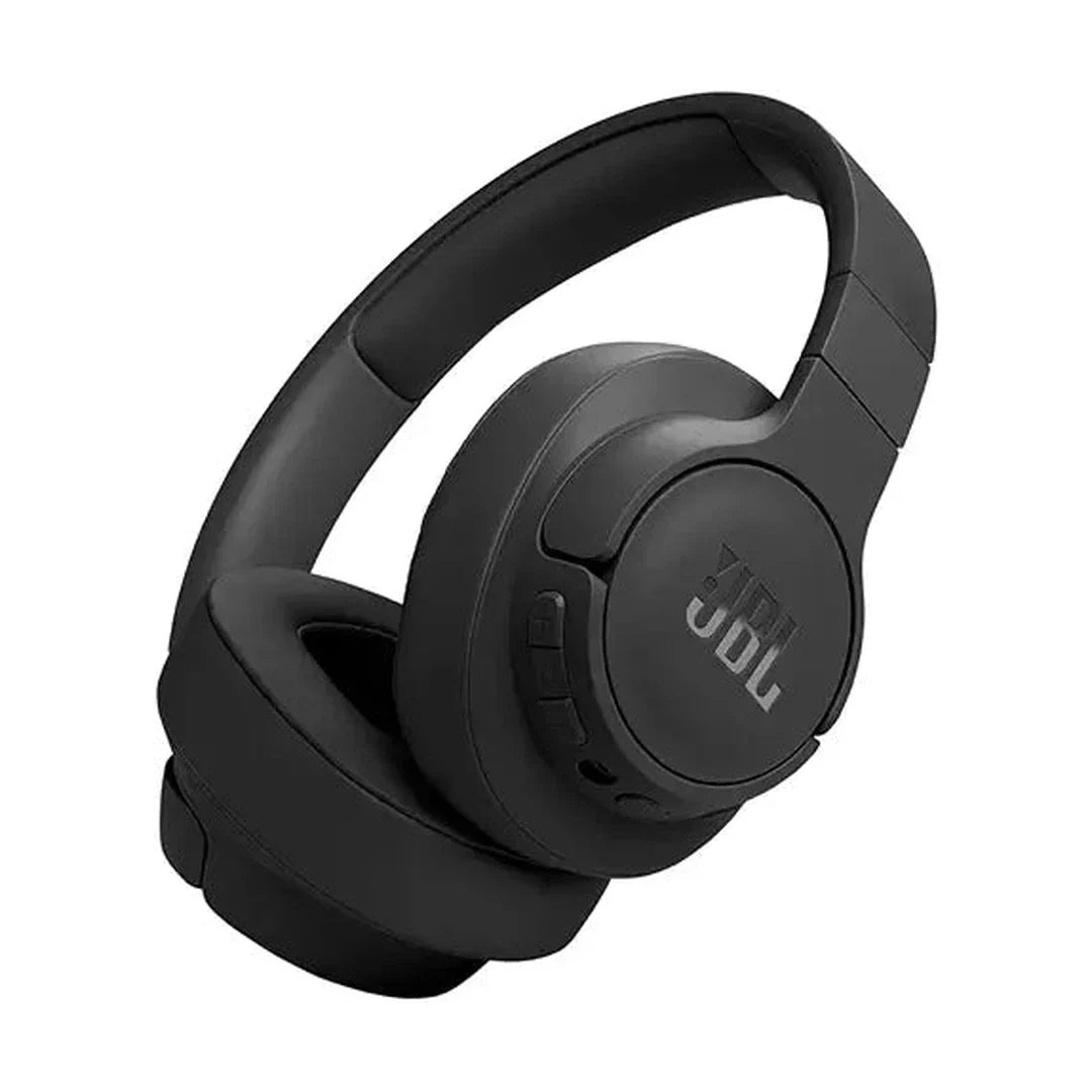 JBL Tune 770NC Adaptive Noise Cancelling Wireless Over-Ear Headphones, Pure Bass Sound, Smart Ambient, Bluetooth 5.3, Le Audio, VoiceAware, 70H Battery, Multi-Point Connect - Black, JBLT770NCBLK