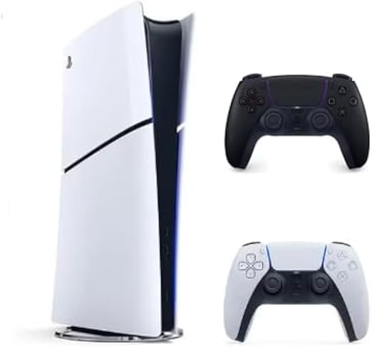 Sony PlayStation 5 Slim Digital Edition with Extra Dualsense Black Controller - International Version
