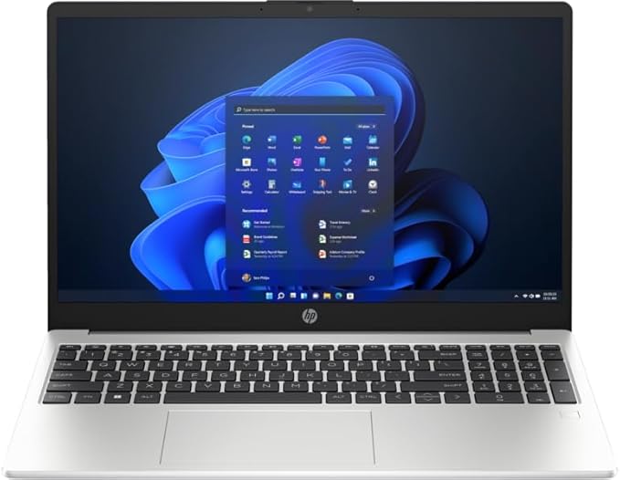 HP 255 G10 Business Laptop, 15.6" FHD IPS Display, AMD Ryzen 5 7530U, 16GB RAM, 512GB SSD, AMD Radeon Graphics, English Keyboard, Windows 11,Turbo Silver