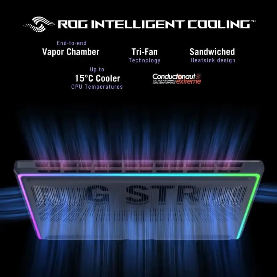ASUS ROG Strix G18 Gaming Laptop 2025, GeForce RTX 5080 16GB DDR7, Intel Ultra 9 275HX, 18" 2.5K 240Hz Nebula Display, 64 GB DDR5, 8 TB SSD, Wi-Fi 7, RGB Backlit KB, Windows 11 Pro, w/Lifetime Office