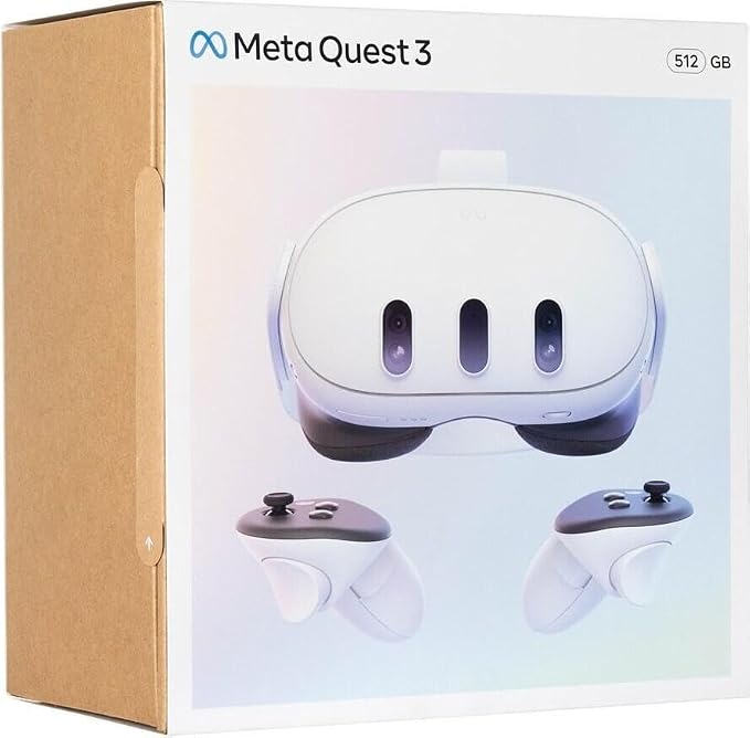 Meta Quest 3 512 GB – Die leistungsstärkste Quest – Ultimative Erlebnisse in Mixed Reality – Mit Batman: Arkham Shadow und 3-monatigem Meta Quest+ Probeabo