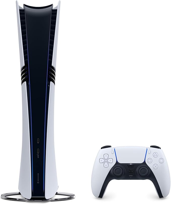 Sony PlayStation 5 Pro, PS5 with 1 Wireless DualSense Controller, White Color