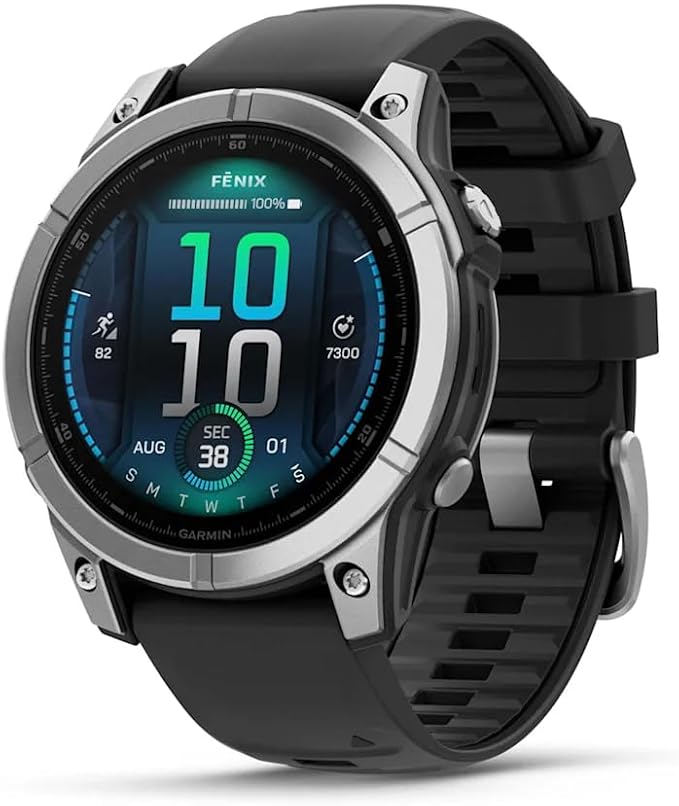 GARMIN FENIX 8 - 51 MM, AMOLED, SAPPHIRE TITANIUM WITH SPARK ORANGE/GRAPHITE SILICONE BAND