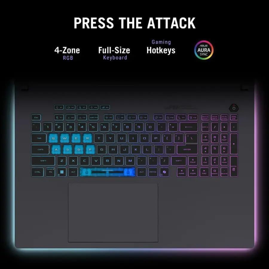 ASUS ROG Strix G18 Gaming Laptop 2025, GeForce RTX 5080 16GB DDR7, Intel Ultra 9 275HX, 18" 2.5K 240Hz Nebula Display, 64 GB DDR5, 8 TB SSD, Wi-Fi 7, RGB Backlit KB, Windows 11 Pro, w/Lifetime Office