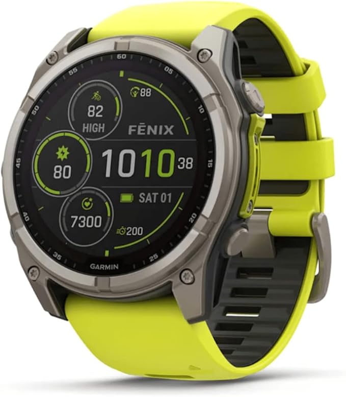 GARMIN FENIX 8 - 51 MM, AMOLED, SAPPHIRE TITANIUM WITH SPARK ORANGE/GRAPHITE SILICONE BAND
