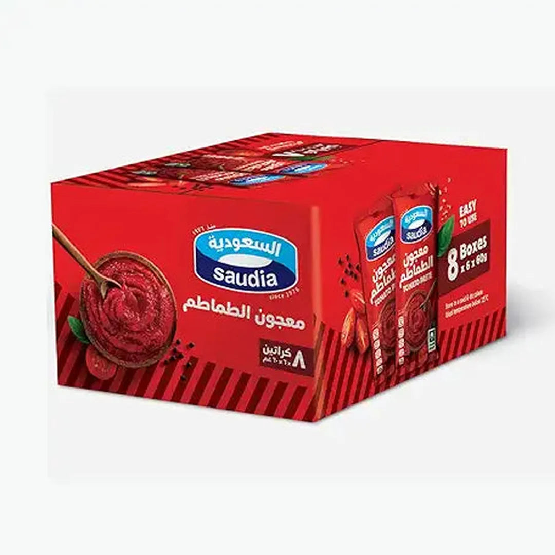 Saudia Tomato Paste , 8X6X60g