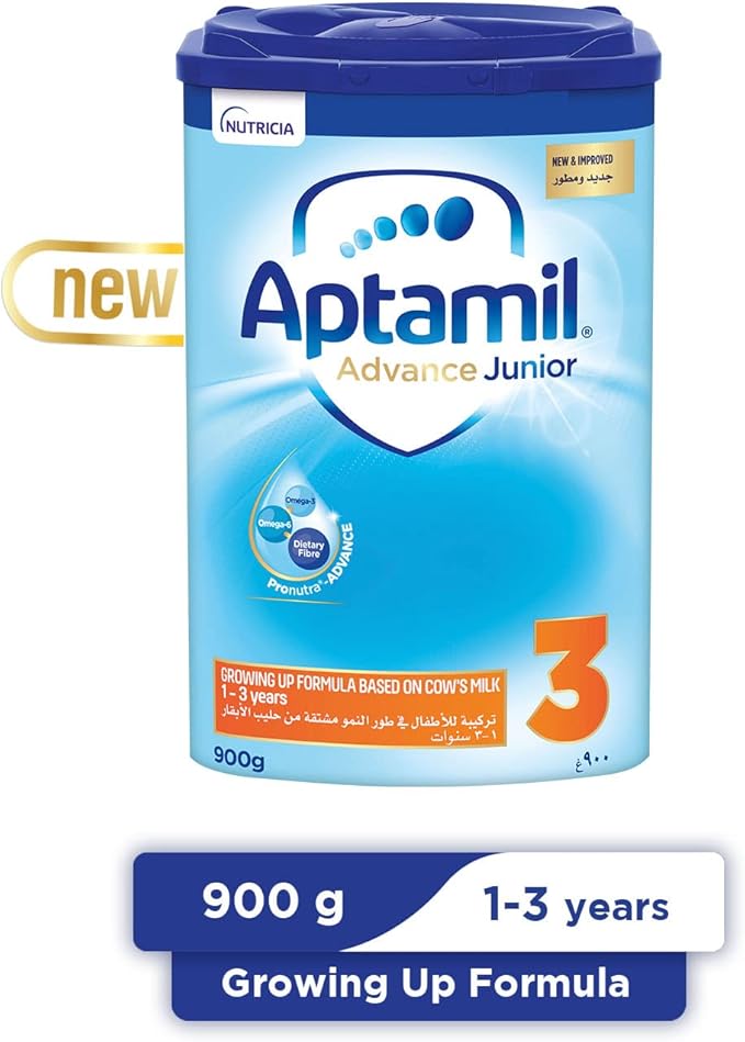 Aptamil Junior 3 Growing Up Milk, Stage 3, Milk Powder for toddlers from 1-3 years, 900 g