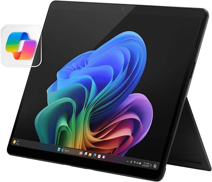 Microsoft Surface Pro 13" (Latest Version) | OLED | 12 Core | Copilot+PC | 2 in 1 | 120Hz Display| Snapdragon X Elite| 16GB RAM | 512GB SSD | Black | KSA Version