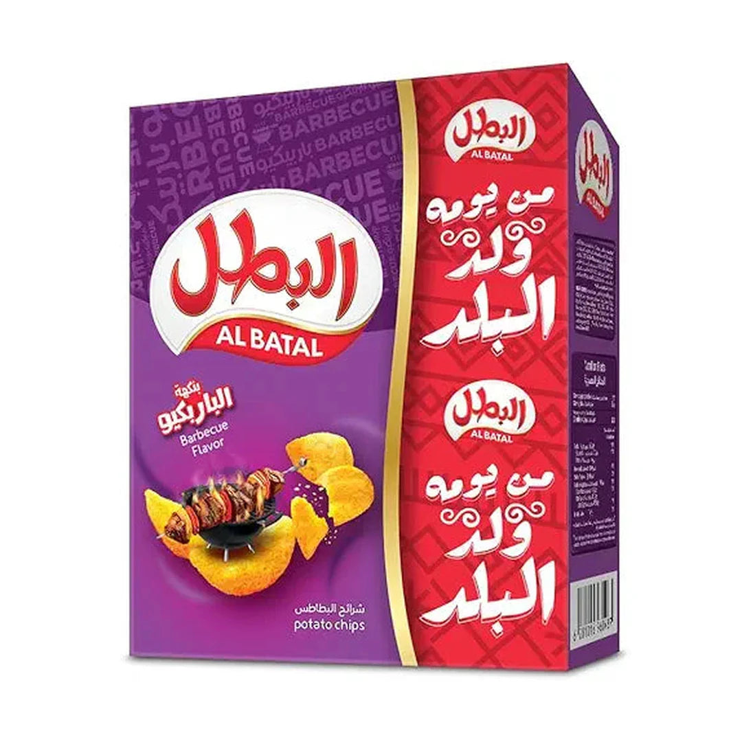 Al Batal Potato BBQ Chips, 12 x 23 g