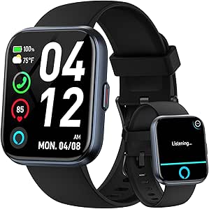 Fitpolo Smart Watch for Women Android & iPhone, Alexa Built-in [1.8" HD Screen] IP68 Waterproof Fitness Watch with Bluetooth Call (Answer/Make), Heart Rate/Sleep/SpO2 Monitor, 105 Sports Trackers