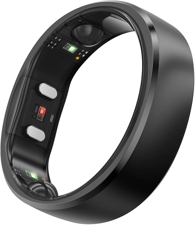 RingConn Gen 2, World’s First Smart Ring with Sleep Apnea Monitoring, No APP Subscription, 12-Day Battery Life, Stress/Heart Rate/Women's Health Tracker, Android & iOS Compatible (Gold, Size 6)