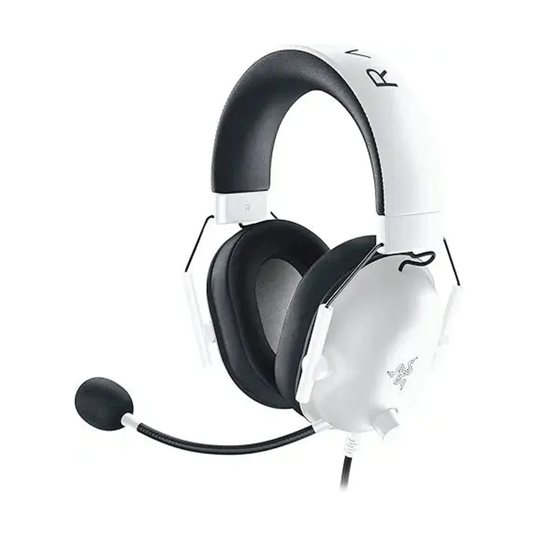 Razer BlackShark V2 X Gaming Headset: 7.1 Surround Sound, 50mm Drivers, Memory Foam Cushion, for PC, Mac, PS4, PS5, Switch, 3.5mm Audio Jack - White