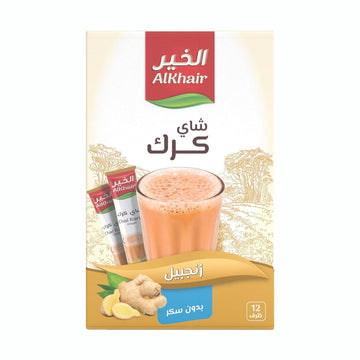 Al Khair Karak Tea with Ginger Sugar Free 15g*12 Saches