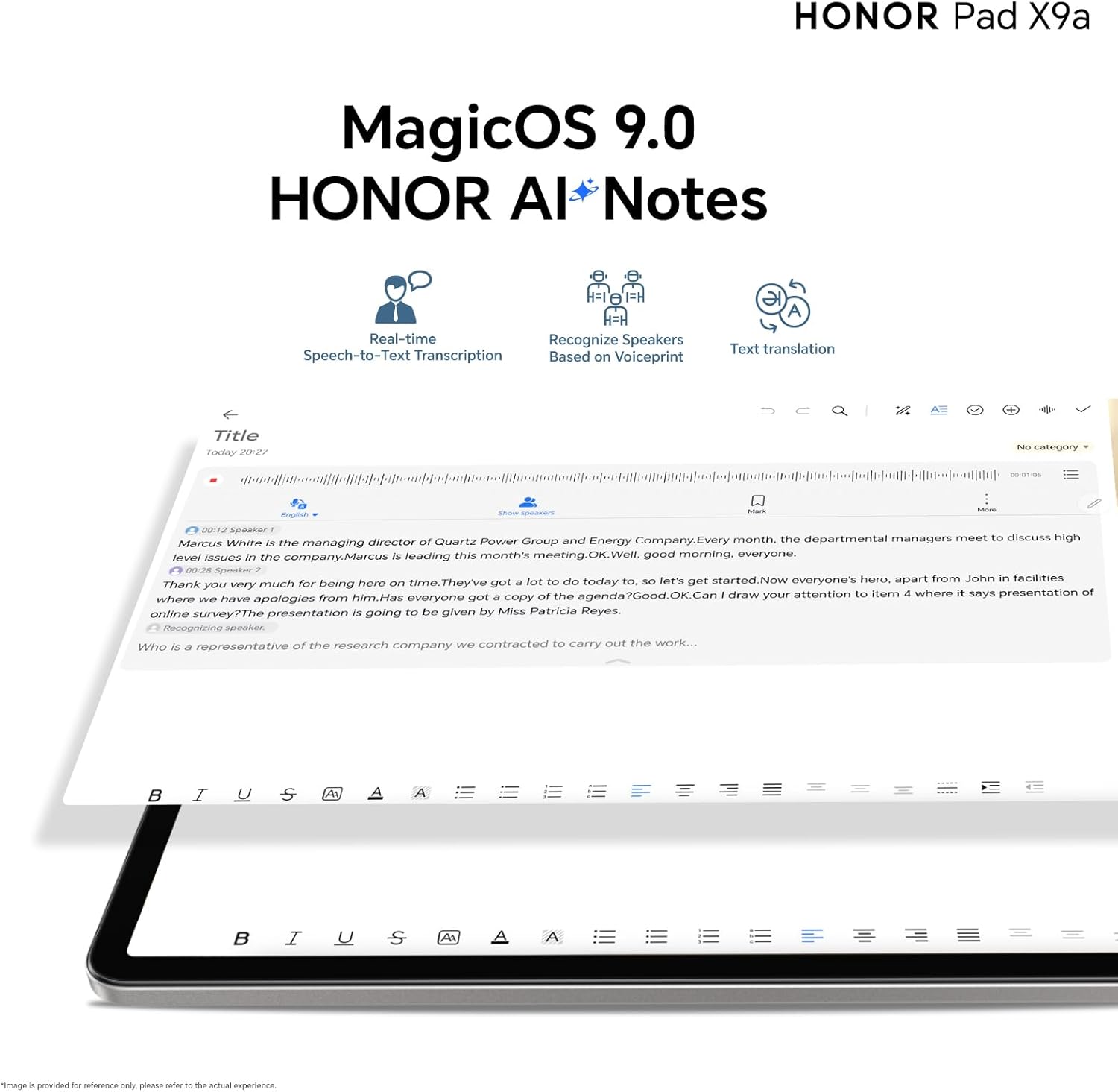 HONOR Pad X9a Wi-Fi Tablet 11.5" 120Hz Display, 8GB RAM + 128GB Storage, Android 15, Snapdragon 685, 8300mAh Battery, 35W Fast Charging, Stylus Support, Grey (2025 Model) + FREE Protective Flip Cover