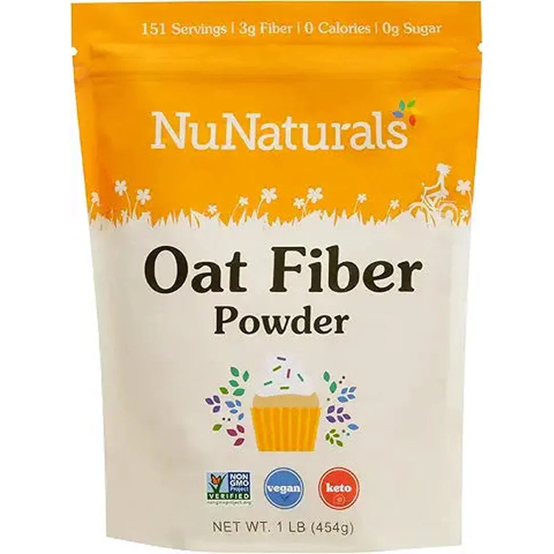 NuNaturals Oat Fiber (454g/1lbs)