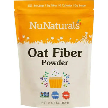NuNaturals Oat Fiber (454g/1lbs)