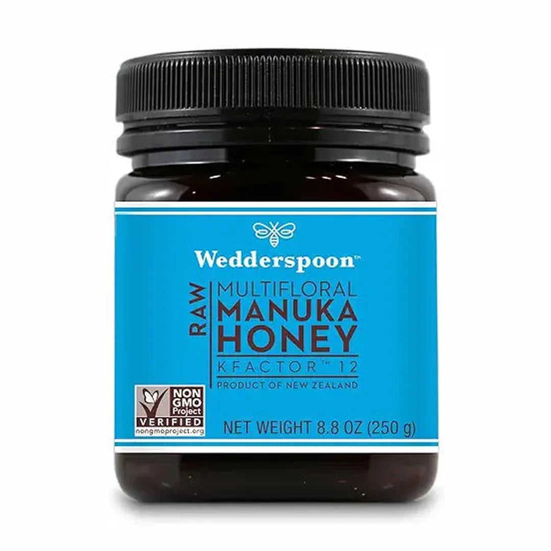 Wedderspoon Raw Organic Manuka Honey KFactor 16+, 8.8 Oz, Unpasteurized, Genuine New Zealand Honey, Multi-Functional, Non-GMO Superfood, Kfactor, Traceable from Our Hives to Your Home