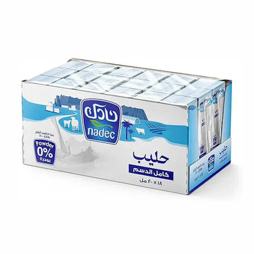 Nadec UHT Full Fat Captain Milk, 18 X 200 ml