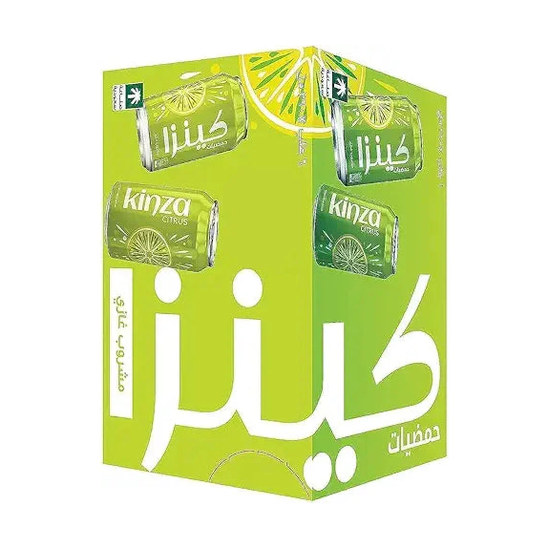 Kinza Citrus Carbonated Soft Drinks 6-Pieces Set 360 ml