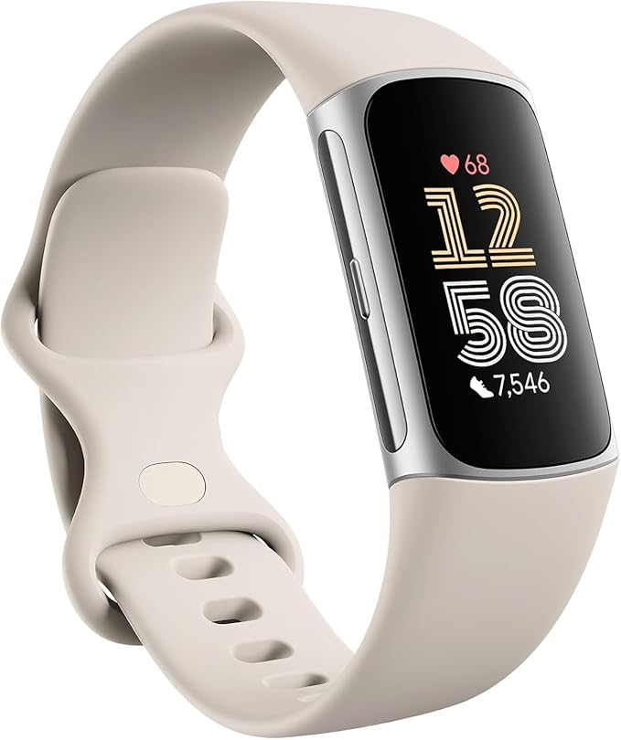 Fitbit Google Charge 6 Activity Tracker with 6-months Premium Membership Included, 7 days battery life and Google Wallet and Google Maps