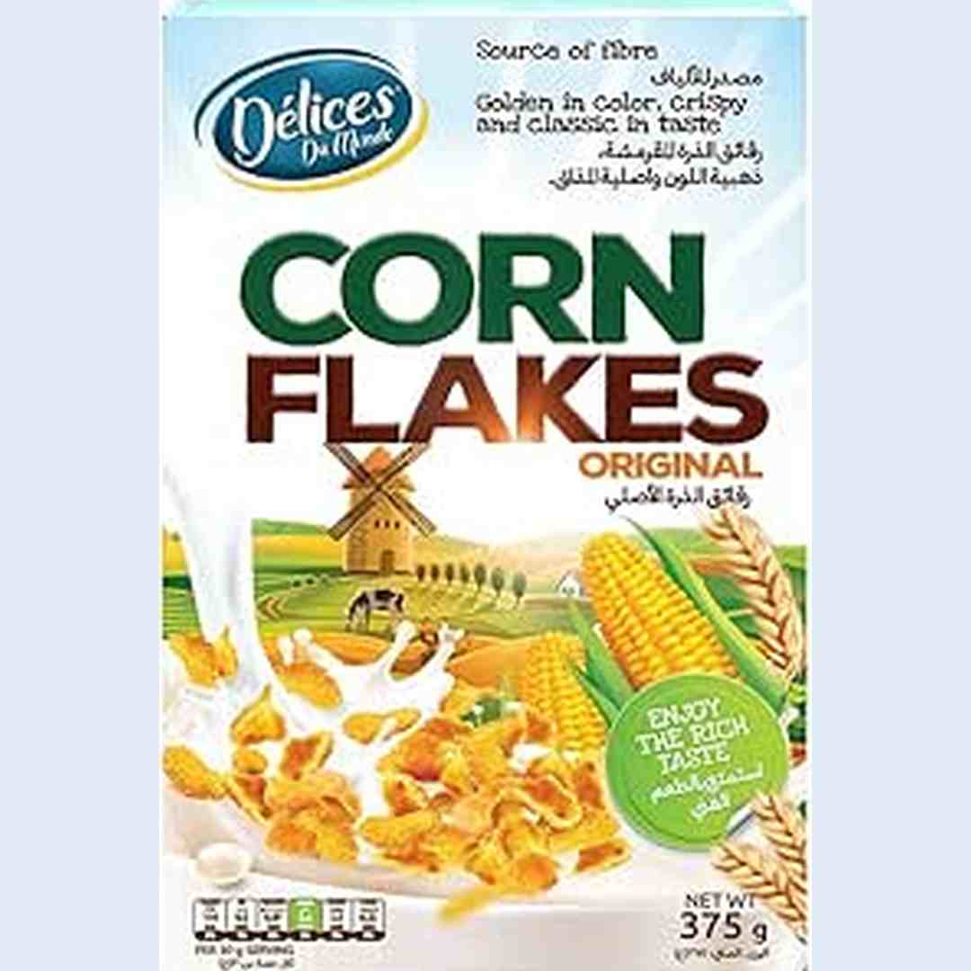 Delices Du Monde Original Corn Flakes Breakfast Cereal 375 g