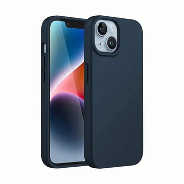 JETech Silicone Case for iPhone 14 6.1-Inch, Silky-Soft Touch Full-Body Protective Phone Case, Shockproof Cover with Microfiber Lining (Navy)