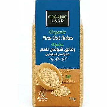 Organic Land Organic Fine Oat Flakes, 1 kg