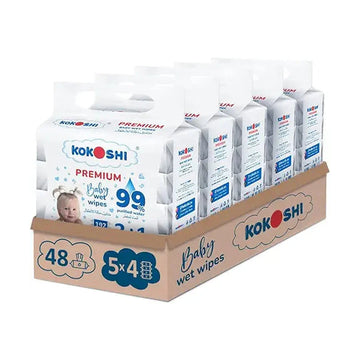 Kokoshi Premium, 960 Wet Baby Wipes