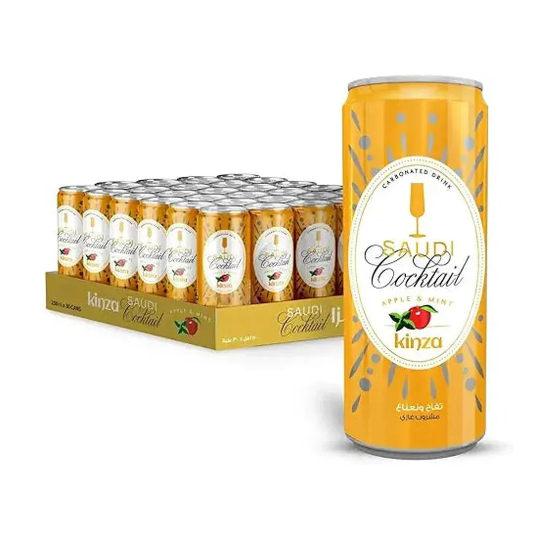Kinza Saudi Cocktail Apple Mint Sparkling Drink 30x 250ml