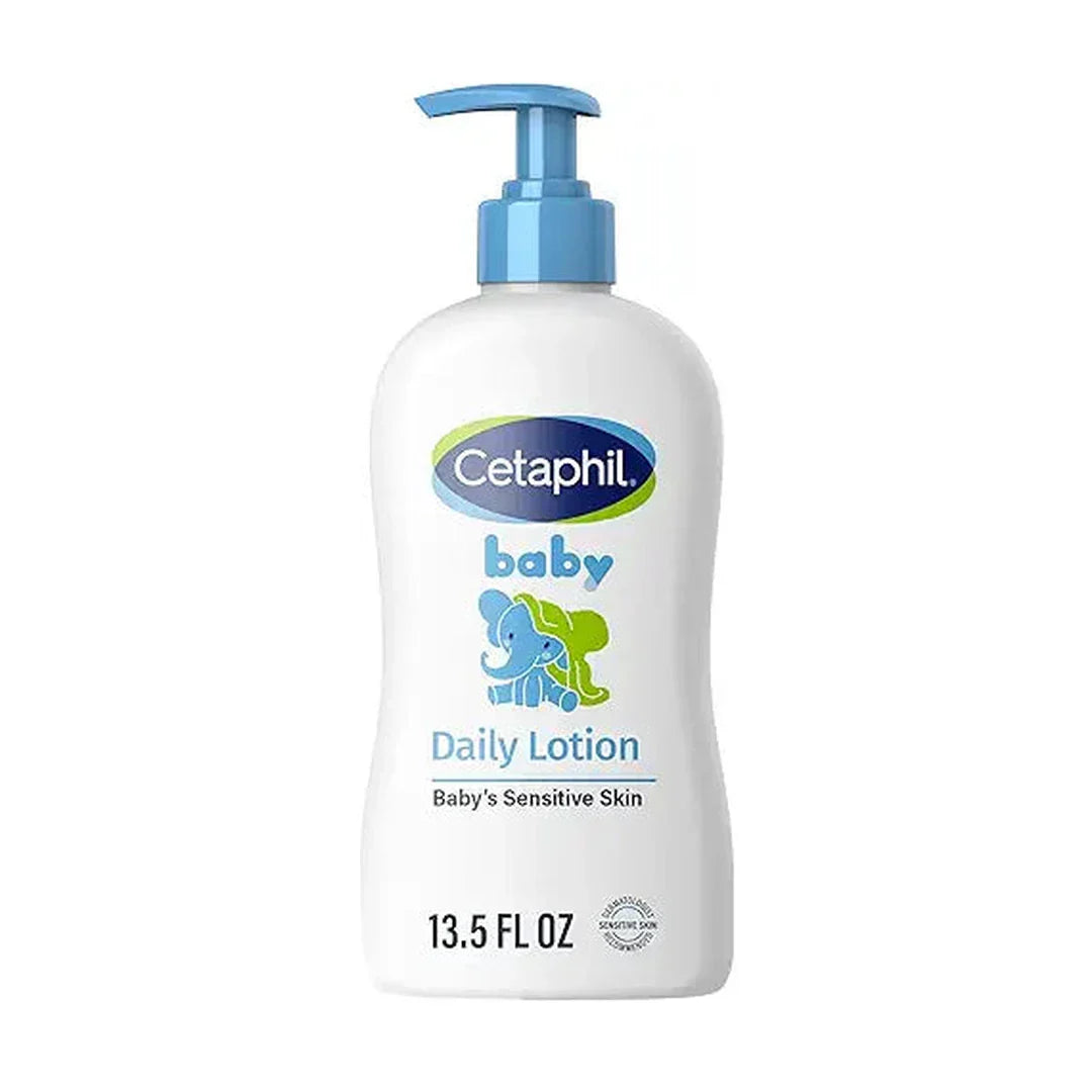 Cetaphil Baby Daily Lotion With Organic Calendula, Vitamin E, Sweet Almond & Sunflower Oils, Tear Free, Paraben, Colorant and Mineral Oil Free, Dermatologist Tested, 399ml