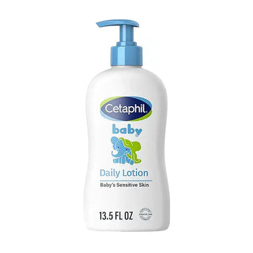 Cetaphil Baby Daily Lotion With Organic Calendula, Vitamin E, Sweet Almond & Sunflower Oils, Tear Free, Paraben, Colorant and Mineral Oil Free, Dermatologist Tested, 399ml