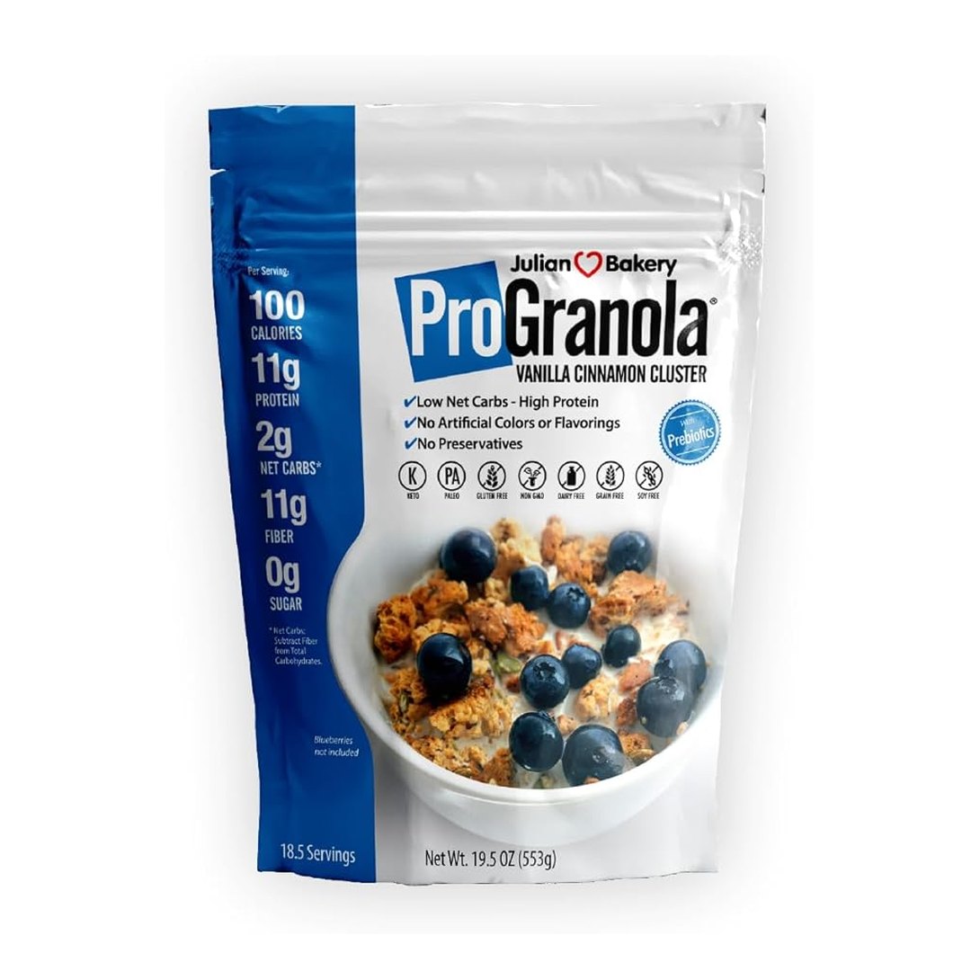 Julian Bakery, Pro Granola, Vanilla Cinnamon Cluster, 19.5 oz (553 g)