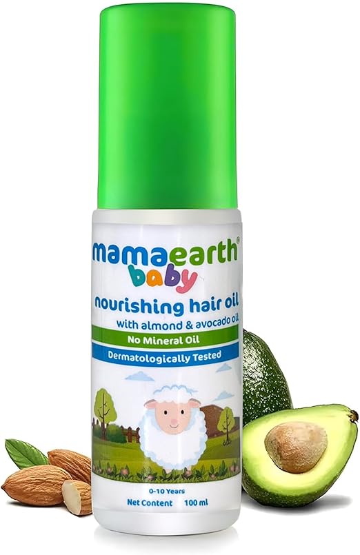 MAMAEARTH Nourishing Hair Oil For Babies, 100 ml