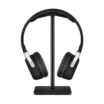 Bingcute Aluminum Desk Headphone Stand Hanger with Cable Holder for Sennheiser Sony Audio Technica Bose Beat AKG Gaming Headset Display Table Display Rack Hanger Support Black