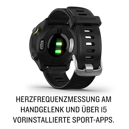 Garmin Forerunner 55, GPS Running Watch with Daily Suggested Workouts, Up to 2 Weeks of Battery Life, Black